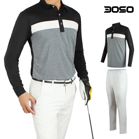 [삼공오공]골프코디 남성 봄 가을 골프티셔츠+골프바지 세트 +할인쿠폰