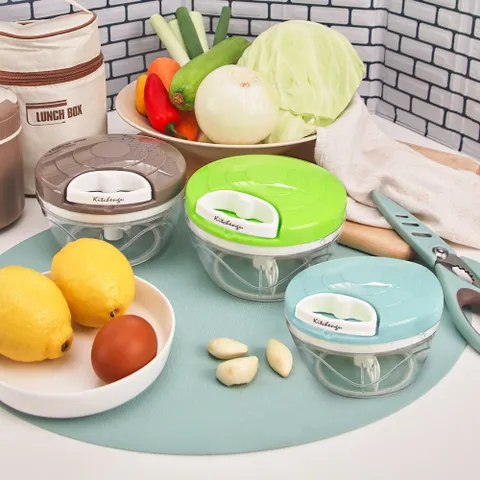 키친구 고기 스핀 마늘 만능 다지기 이유식 야채다지기 채소 수동다지기 소형