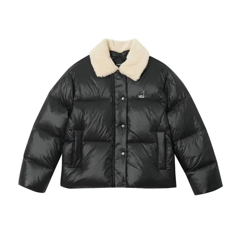 [현대백화점] [캉골] 우먼스 시어링 칼라 다운 자켓 8177 블랙 (KRFWJP81770)