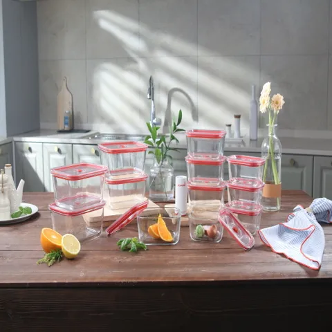 [애디홈] 내열 내냉 유리 진공 밀폐용기 13종