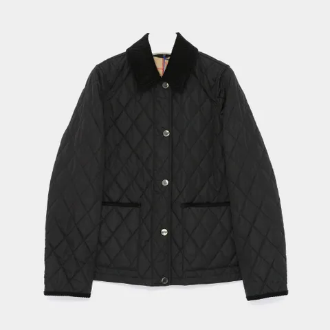 버버리 다이아몬드 퀼팅 내부체크 여성 자켓 8107510 +할인쿠폰