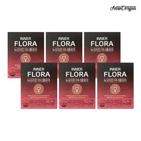[ 국내 최초 1억 캡슐 판매, 질건강/장건강 동시케어 질유산균]뉴오리진 질유산균 이너플로라 2개월분 x 6박스 (총12개월분)
