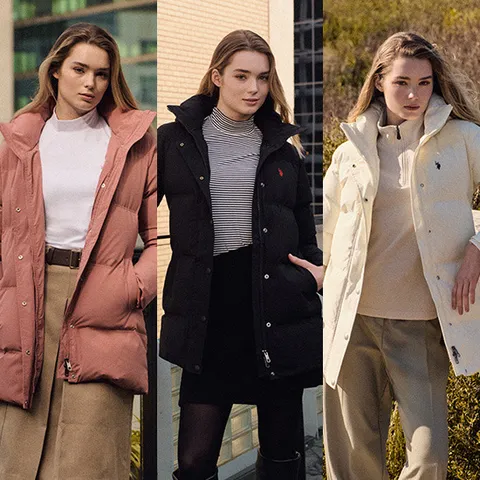 [런칭가 159000원] [U.S. POLO ASSN.] USPA 여성 다운하프점퍼 1종 (HUPF249204)