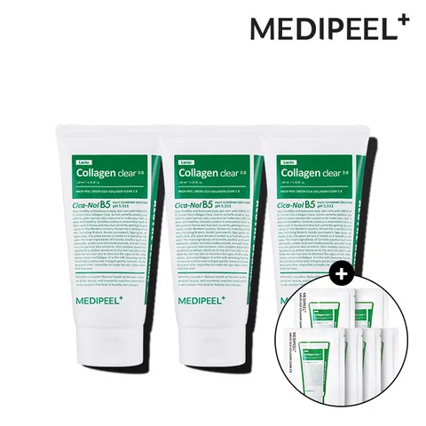 메디필 그린 시카 콜라겐 클리어 폼 클렌저 2.0 120ml x3