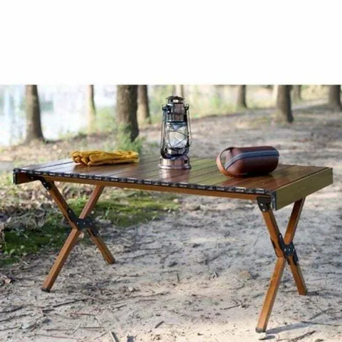 나들이 인기 캠핑 휴대용 우드 감성 패턴 롤테이블 60 +할인쿠폰