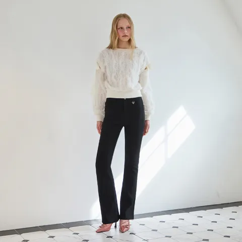 [현대백화점] [에고이스트] ER4OPT03 속기모 스판 슬림 부츠컷 팬츠 (25년 겨울)(구매고객 *머리끈* 사은품증정)