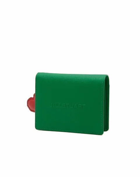 [현대백화점] [질스튜어트 핸드백] JAWA6E303E2 [PAPER][지폐수납가능] 그린 로고 포인트 소가죽 2단 반지갑 +할인쿠폰(*선물포장(더스트+쇼핑백)배송메모 기재부탁드립니다*)