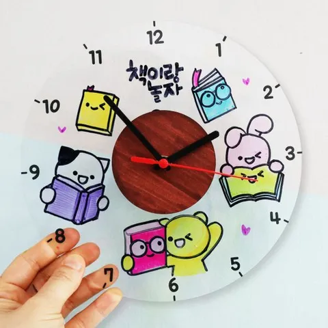 피오피스토리 내 마음대로 투명시계(16종 도안제공) : 투명시계