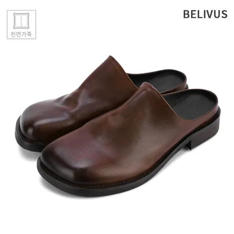 빌리버스 남성 천연 가죽 블로퍼 뮬 단화 슈즈 BJG091 +할인쿠폰