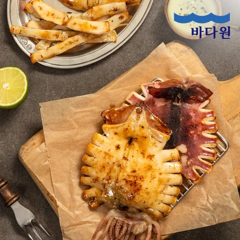 [바다원]동해안 피데기 반건조 오징어 10미(1.2kg)_대형_국내산_냉동