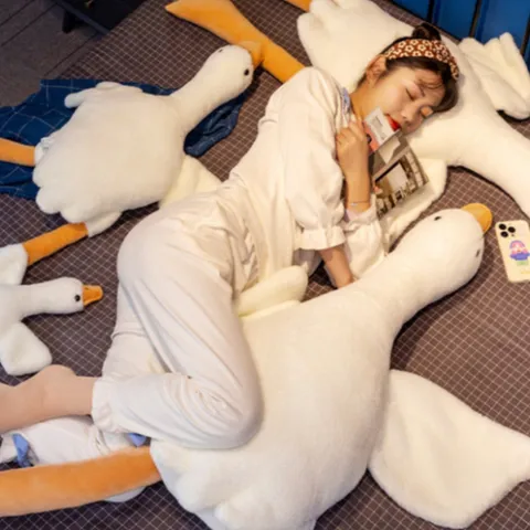 [갓샵]대형 오리인형 오리 바디필로우 인형 [130cm 안고자는 초대형 큰 모찌 거위 쿠션 베개 성인 애착]