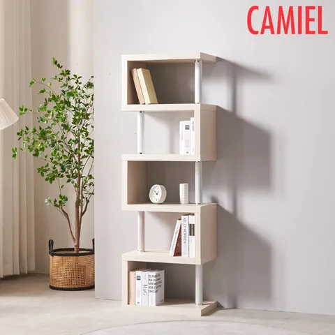 [까미엘]비토 패턴 550 5단 ㄹ 책장(KD_MU0126)