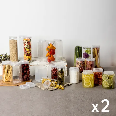 [TV방송구성][실리쿡]냉장고수납용기 1+1세트(원형+사각)