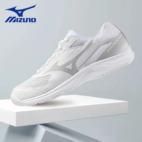 [2025 신상 배구화]미즈노 배구화 인도어화 사이클론 스피드 5 화이트 실버