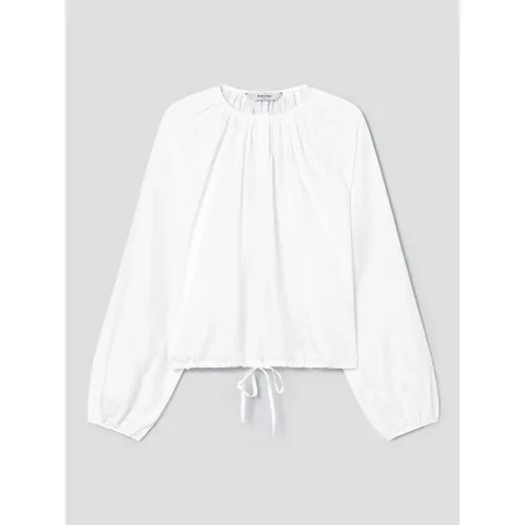 (에잇세컨즈) 라운드넥 블라우스  화이트 356364WC41 +할인쿠폰