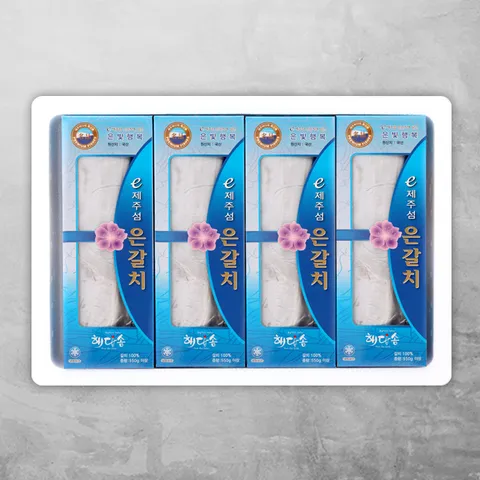 [오초록] 제주 은갈치(왕특대) 4미 세트 2.2kg(갈치550gx4미) / 부직포 가방