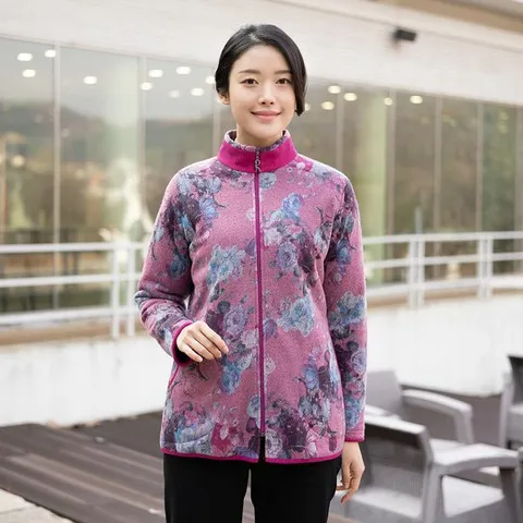 [하프클럽/모슬린]엄마옷 3온스 겉기모 플라워 가디건  MQG124870 마담 미시 중년여성 빅사이즈 할머니옷 5