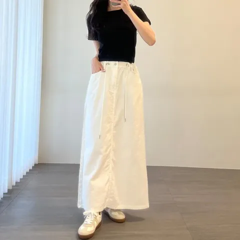 아트박스/신상오픈런 여성용 여름 면 A라인 스트링 뒷트임 디자인 +할인쿠폰