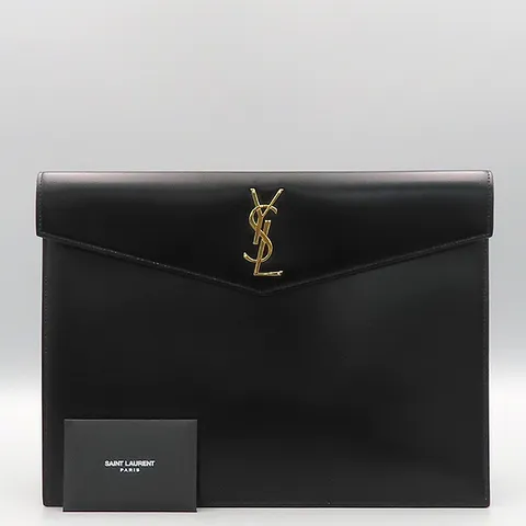 [중고]생로랑 635171 03P0J 1000 블랙컬러 언벨로프 업타운 라지 클러치백 K4614YSL +할인쿠폰