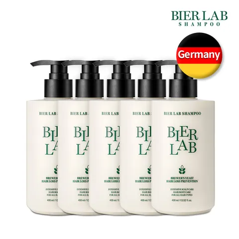 비어랩 독일 맥주효모 탈모샴푸 400ml 5통