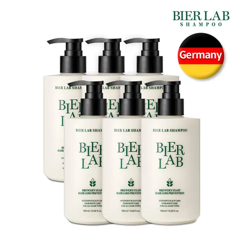 비어랩 독일 맥주효모 탈모샴푸 400ml 6통