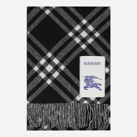 [버버리]5F 8099650 A1189 체크 캐시미어 머플러 블랙 +할인쿠폰 +무이자5개월