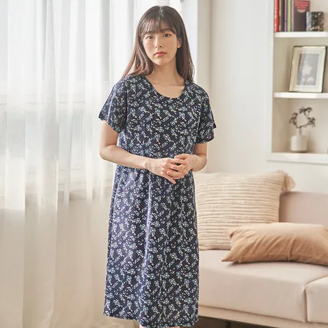 국내생산 풍기인견 여성 반팔 원피스