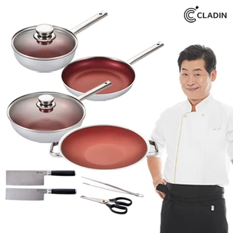 클래딘 통3중 스텐 IH 이연복 프라이팬  베네핏 10종세트 +할인쿠폰