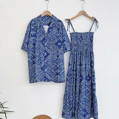 원피스 OPS 드레스 홈웨어 에스닉 휴양지 커플 룩 셔츠 시밀러룩 남자