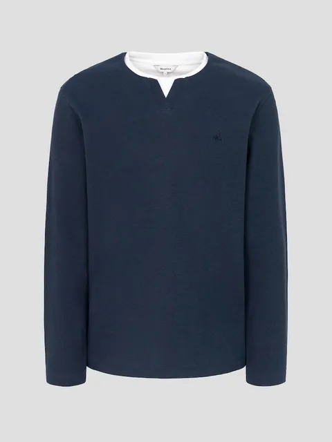 [현대백화점] [빈폴남성] 조직감 레이어드넥 티셔츠 (BC5841C05R)