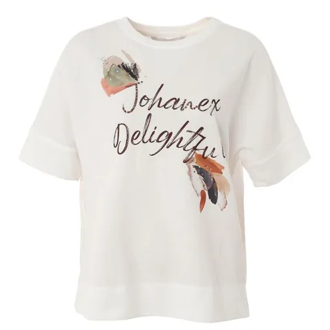 [현대백화점] [요하넥스] 크리스탈 비딩 프린트 티셔츠 J4C9T01