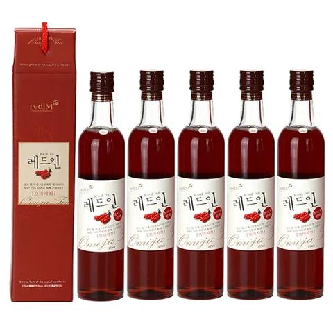[  ]문경 레드인 오미자청 375ml x 5병 오미자엑기스 +할인쿠폰