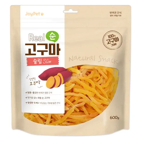 조이펫 리얼 순 고구마 슬림 강아지간식 600g +할인쿠폰