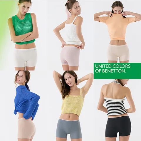 [ ★베네통 베스트 아이템을 사각팬티로 만나보세요! 완벽한 밀착력★][시즌초특가] 베네통 여성용 퓨징 기능성 사각팬티 6종 