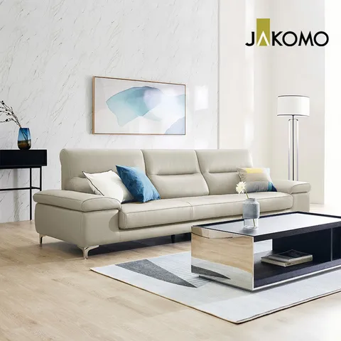 [자코모] 노바 4인 피아나 이태리 통가죽 천연면피 소가죽 소파+쿠션2개