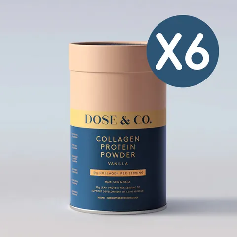 도즈앤코 콜라겐 프로틴 파우더 바닐라맛 420g X6개