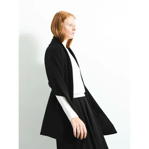 [PURE CASHMERE NYC] Oversized Scarf_Black +할인쿠폰