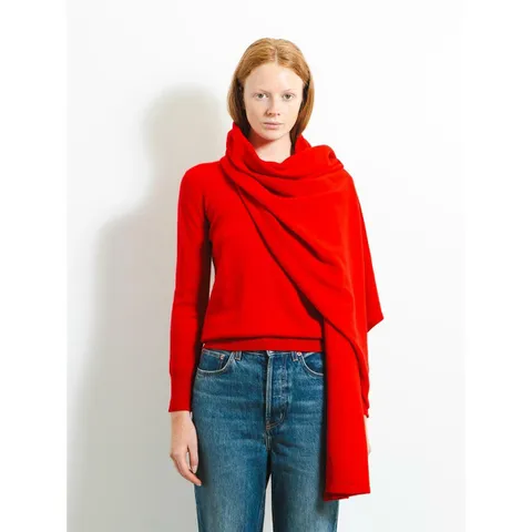 [PURE CASHMERE NYC] Oversized Scarf_Chili Red +할인쿠폰