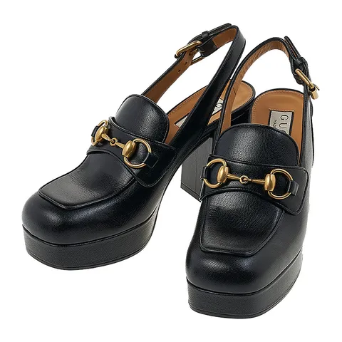 [구찌] 여성 홀스빗 로퍼 힐 771566 0G0V0 1000 +할인쿠폰