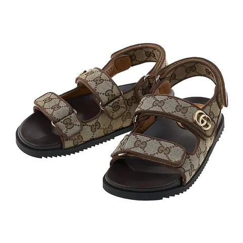 [구찌] 여성 더블 G 캔버스 샌들 771575 G1730 9755 +할인쿠폰