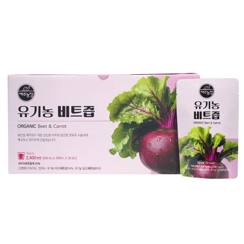 [바이오헬스팜] 제주농장 유기 레드비트 진액 80ml × 30포