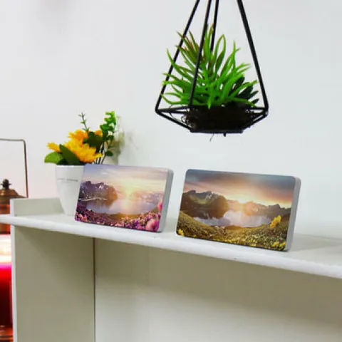 아트박스/꾸밈 tc744-폼아크릴액자18CmX8CmX2ea_백두산의봄여름