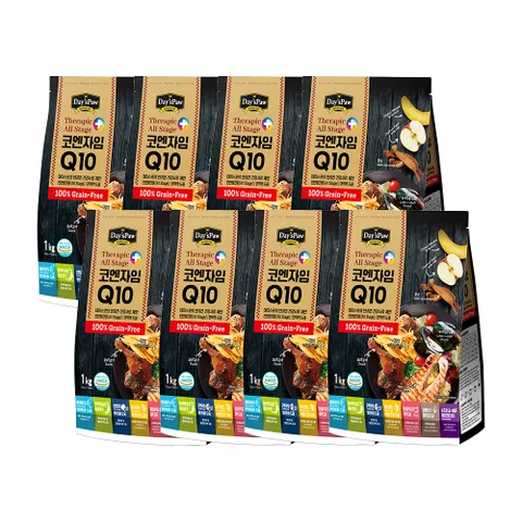 데이스포 테라픽 코엔자임Q10 그레인프리 강아지사료 1kg x 8개