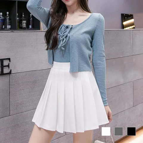 스커트 치마 SK 체리루 무지 밴드 플리츠 SD-230408 +할인쿠폰