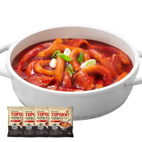 석관동떡볶이 국물떡볶이 4팩 +할인쿠폰