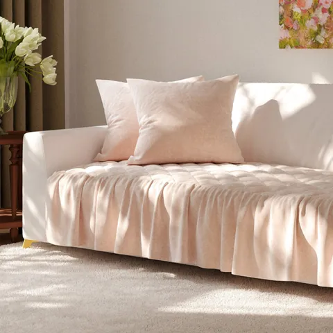 [아망떼] 플란넬 극세사 프릴 쇼파패드 4인용