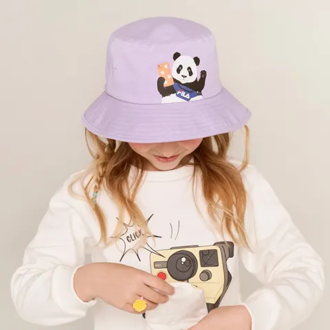 [휠라키즈] <FILA X MOTR> 팬더 버킷햇 (FK3CPD1406X_PLV)