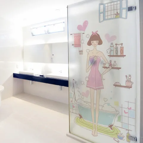 아트박스/꾸밈 ip514-해피바스_유리문시트지