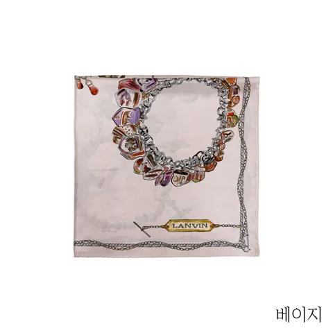 {랑방} 오너먼트 실크 스카프 +무이자3개월