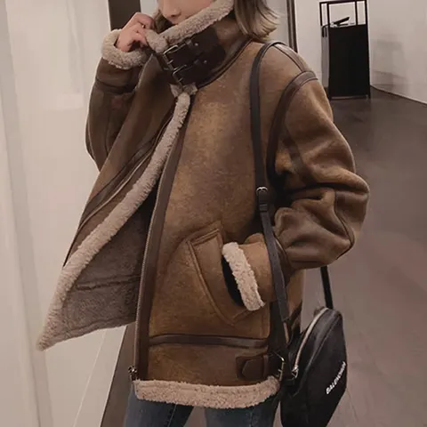 [무드무드] 피키 양털 하이넥 무스탕 - 현대Hmall